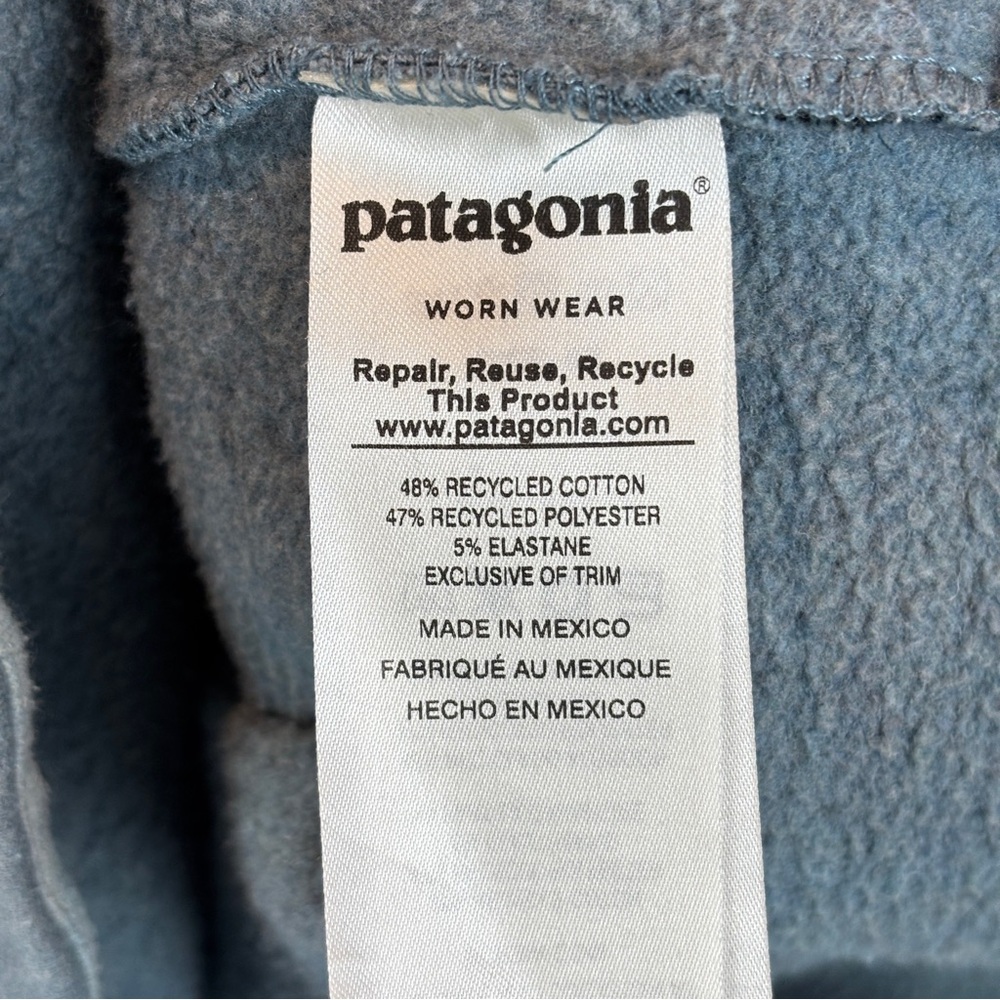Patagonia Live Simply Camper Uprisal Crew Sweatshirt Women's XS Grey Blue Cotton - Picture 6 of 8